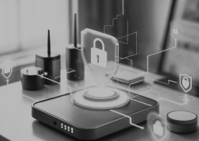 security lock icon representing secure and reliable QR payments