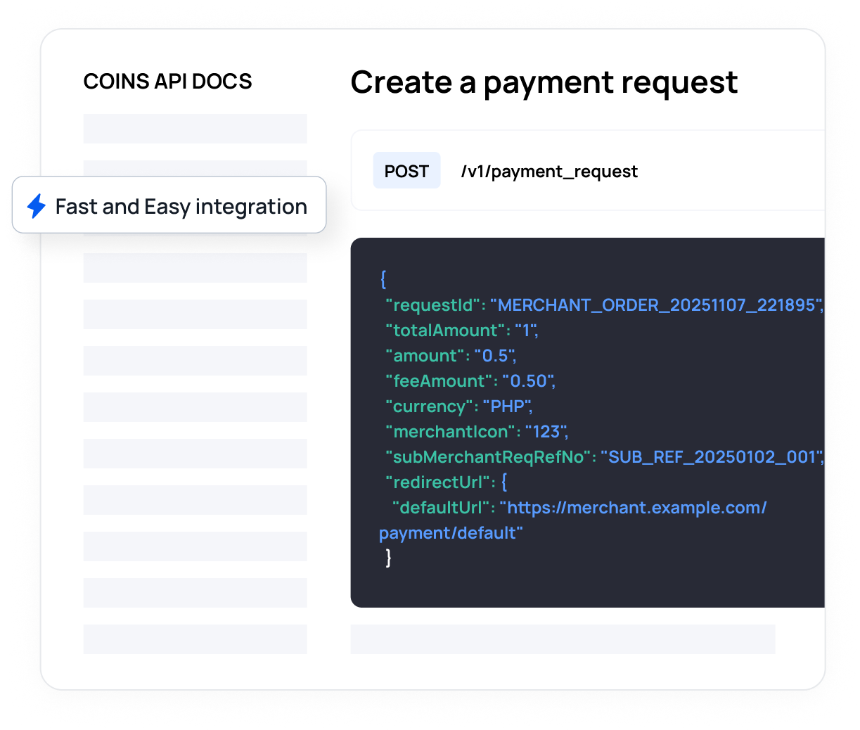 Coins.ph Business dashboard showing financial overview and transaction graphs.